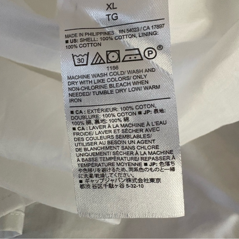 Banana Republic Square Neck White Cotton Tiered Wide Strap Mini Dress Sz XL - Picture 4 of 9